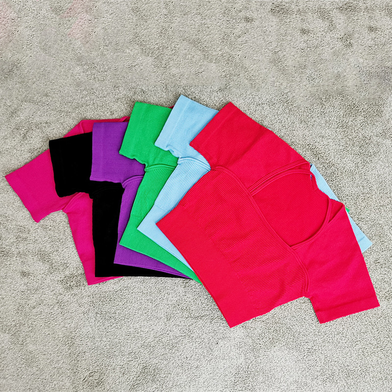 2 TK Naiste joogakomplekt Jõusaalikomplekt soonik, seksikas rinnahoidja Õmblusteta spordipüksid Fitness Treening Jooksmine Sportlikud riided Jõusaalirõivad Spordiülikond