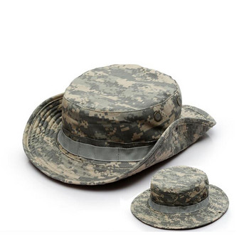 Καμουφλάζ εξωτερικού χώρου Bonnie Army Cap Men Military Hat Καπέλο Quick Dry Sun Bucket Tactical Fishing καπέλο για κάμπινγκ Αξεσουάρ πεζοπορίας