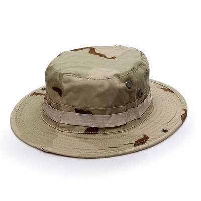 Vīriešu kamuflāžas taktiskā cepure Militārās boonijas cepures, cepures Camo āra sportam, sauļošanās cepures makšķerēšanai pārgājieniem, medību cepures