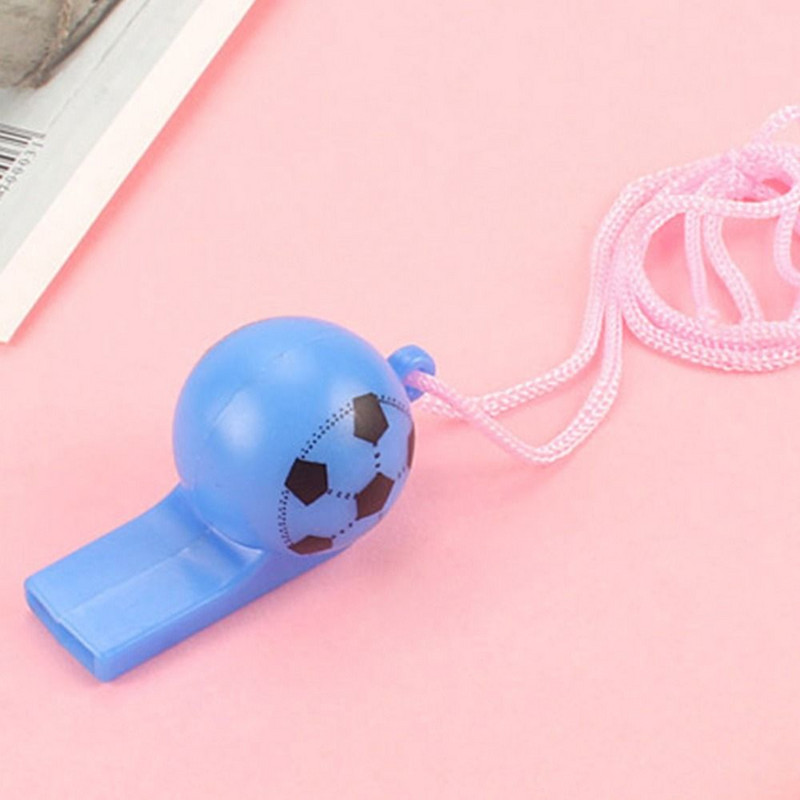 Plastmasas svilpes tiesneša sporta regbija svilpes futbols basketbols ballīte apmācības skola karsējmeiteņu instrumenti ar virvi bērniem, DIY