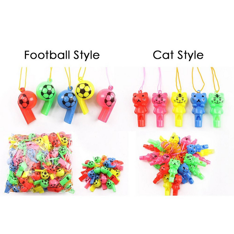 Plastmasas svilpes tiesneša sporta regbija svilpes futbols basketbols ballīte apmācības skola karsējmeiteņu instrumenti ar virvi bērniem, DIY