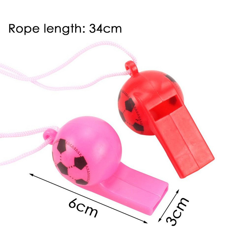 Plastmasas svilpes tiesneša sporta regbija svilpes futbols basketbols ballīte apmācības skola karsējmeiteņu instrumenti ar virvi bērniem, DIY