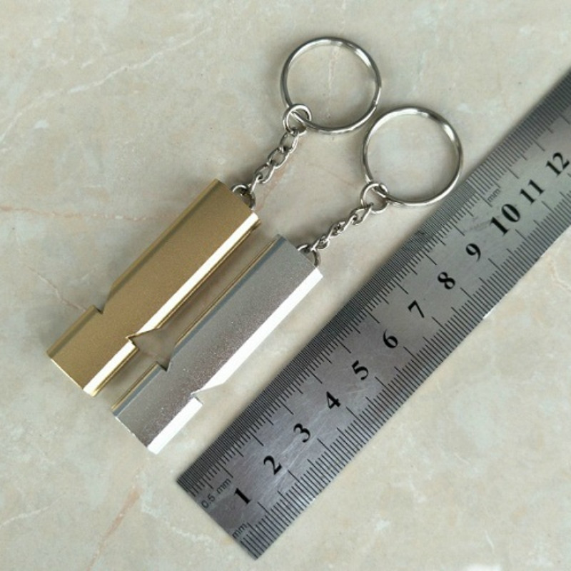 Kahe sagedusega kullast/kilbist hädaolukorra ellujäämise vile võtmehoidja õhust alumiiniumsulamist matkamise tarviku tööriist