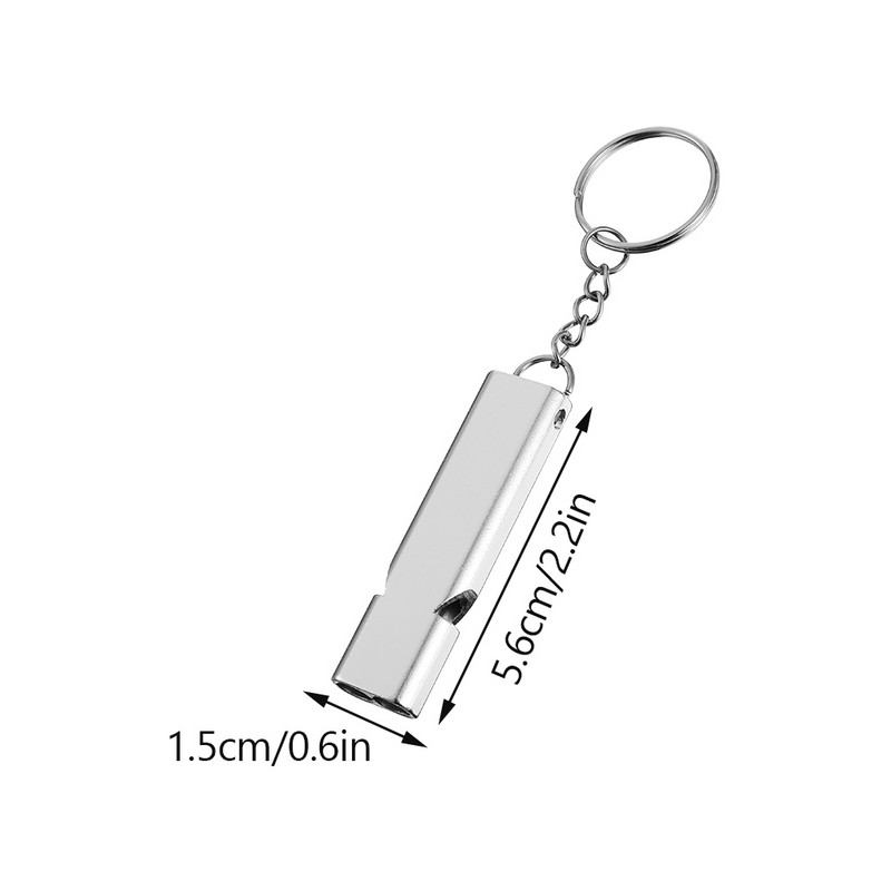 Metalo švilpuko aliuminio lydinio lauko švilpukai kišeninio dydžio išgyvenimo rekvizitai