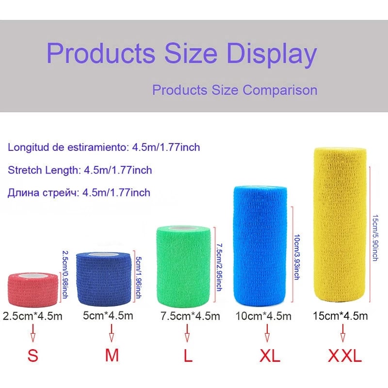 4,5 m kamuflaaž elastne side jahi mask Elastoplastist ümbrislint Isekleepuv spordikaitse pahkluu põlve sõrme käe side