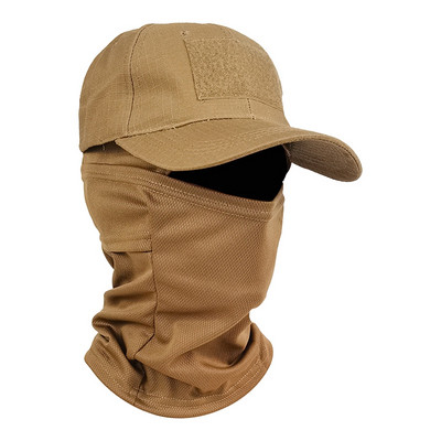 Αντρικό καμουφλάζ Καπέλα κεφαλής ανδρών Army Balaclava Κυνήγι Πεζοπορίας Καπέλα για τον ήλιο Υπαίθριο λαιμό Στόμα Snapback Καπάκι κάλυψη για όλο το πρόσωπο Καλύμματα προσωπίδες Καπέλα