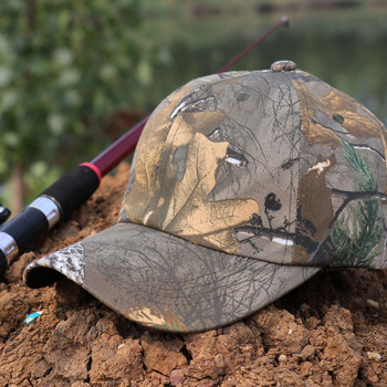 Υπαίθριο ψάρεμα Hunting Sun Shade Cap Bird Watching Φωτογραφία Κυνηγετικά Καπέλα Reed Bionic Camouflage Καπέλο μπέιζμπολ Βαμβακερό