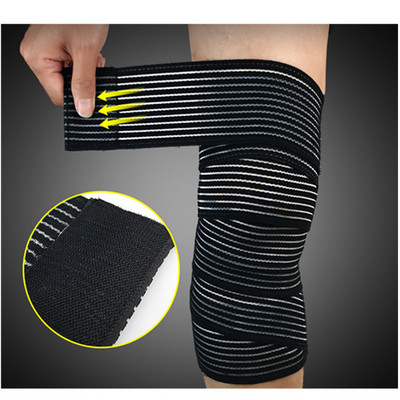 Компресионна подложка за коляно Лента за стави Knee Gym Elast Bandag Sport Knee Bandage Tape Crossfit Защитна еластична лента за поддръжка на артрит