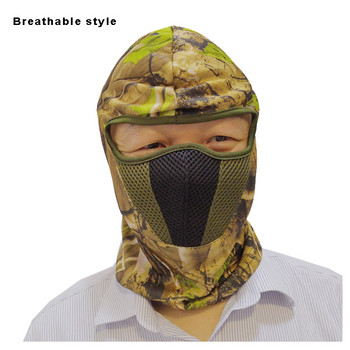 Bionic Camouflage Full Face shield Outdoor Balaclava Breathable keep Warm Cap κασκόλ για κυνήγι Ψάρεμα Ποδηλασία