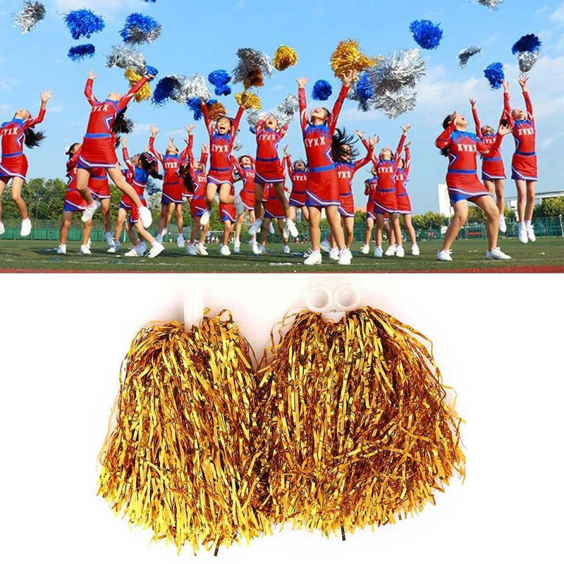 1 Paar käeshoitavat striimikut pompoonid Cheerleader Dance Cheerleader Cheerleading Flowers Pom Aksessuaarid Dekoratsioonipidu C Z9Z9
