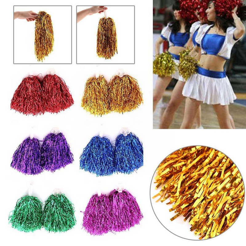 1 Paar käeshoitavat striimikut pompoonid Cheerleader Dance Cheerleader Cheerleading Flowers Pom Aksessuaarid Dekoratsioonipidu C Z9Z9