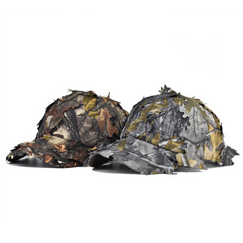 Sniper Hunter Camouflage Hat Tactical Army Camo Baseball Cap Men Soldiers Combat Flat Hat for Hunting Wargame Shooting Fishing