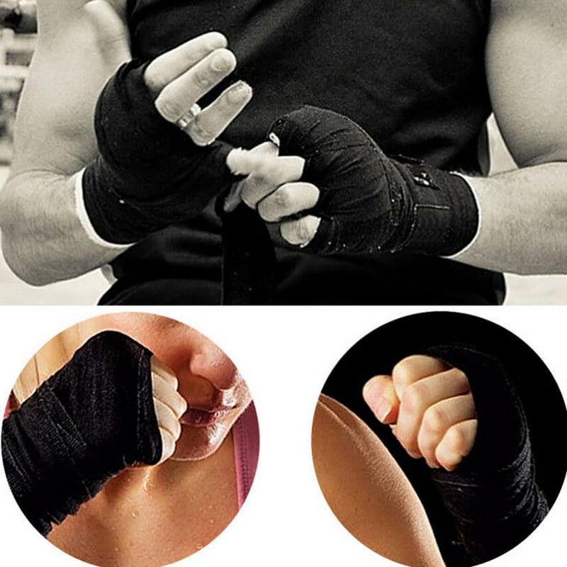 2.5mx5cm Box Sport Curea din bumbac Bandaj Husă Muay Taekwondo Mănuși de mână Wrap Protector De Boxeo