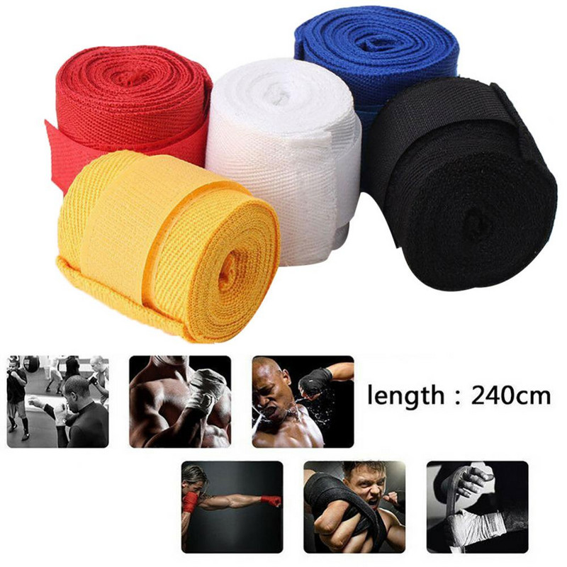 2.5mx5cm Box Sport Curea din bumbac Bandaj Husă Muay Taekwondo Mănuși de mână Wrap Protector De Boxeo