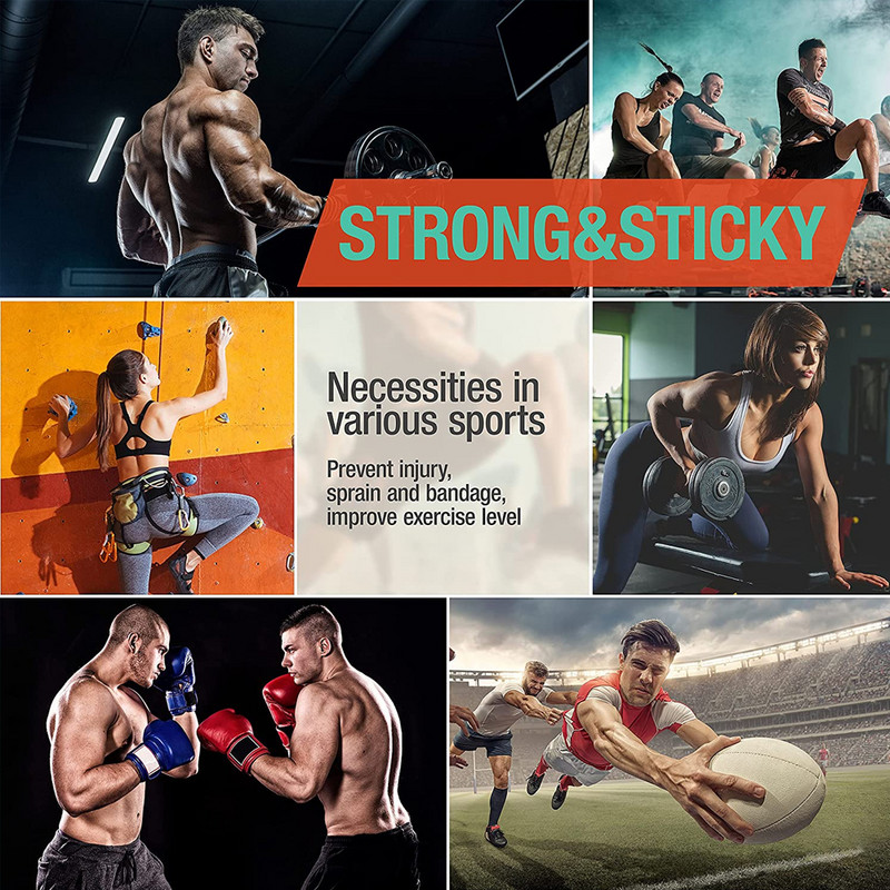 Ταινία αναρρίχησης 1 Roll Finger Tape Ανθεκτική στον ιδρώτα για Bouldering, Athletics & Sports- Ισχυρή αυτοκόλλητη Λευκή Extended Wear jiu Jitsu