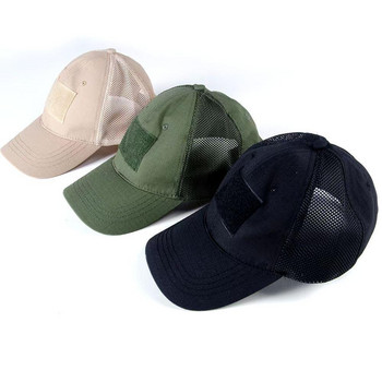Ловна шапка на открито за мъже Дишаща камуфлажна тактическа армейска риболовна къмпинг туристическа шапка Камуфляжна бейзболна шапка Спортни шапки за бягане