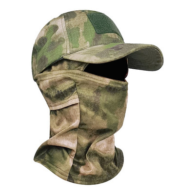 Armee mehed Balaclava jaht matkamine päikesemütsid Täisnägu katvad visiirid mütsid Meeste kamuflaaž peakatted väljas kael, suu snapback müts