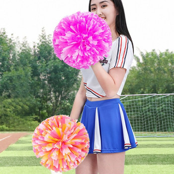Λαβή με διπλή τρύπα Διαγωνισμός Διακοσμητής πάρτι χορού λουλουδιών Cheerleading Μπάλα μαζορέτας πομπόν Club Sport Supplies