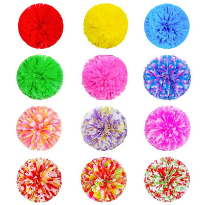 Double hole handle Competition Flower Dance Party Decorator Cheerleading Cheering Ball Cheerleader pompoms Club Sport Supplies