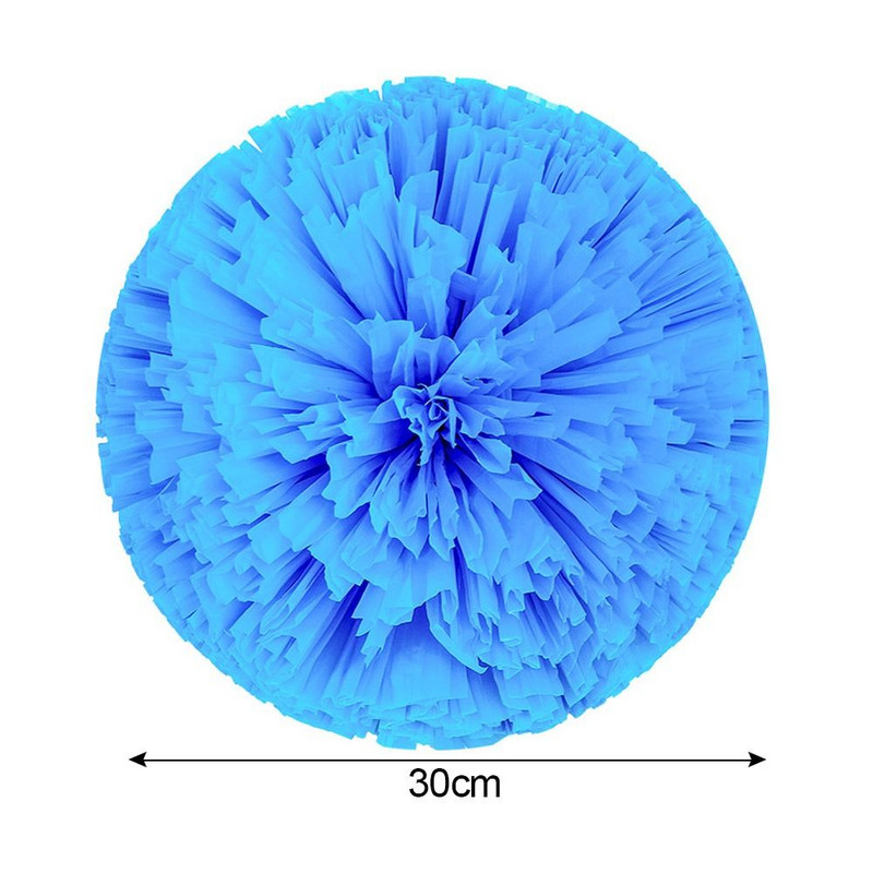 Λαβή με διπλή τρύπα Διαγωνισμός Διακοσμητής πάρτι χορού λουλουδιών Cheerleading Μπάλα μαζορέτας πομπόν Club Sport Supplies