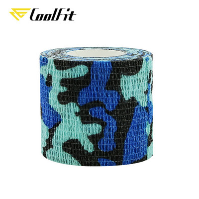 CoolFit Αυτοκόλλητος επίδεσμος Flex Ελαστική Μη υφασμένη μάσκα εξωτερικού χώρου Αθλητικά μπρατσάκια αστραγάλου Προστασία Ταινία μάσκας δακτύλων Camo