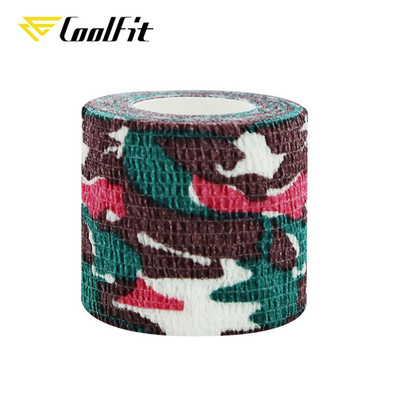 CoolFit Αυτοκόλλητος επίδεσμος Flex Ελαστική Μη υφασμένη μάσκα εξωτερικού χώρου Αθλητικά μπρατσάκια αστραγάλου Προστασία Ταινία μάσκας δακτύλων Camo