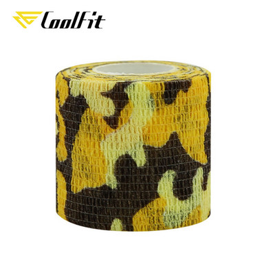 CoolFit Αυτοκόλλητος επίδεσμος Flex Ελαστική Μη υφασμένη μάσκα εξωτερικού χώρου Αθλητικά μπρατσάκια αστραγάλου Προστασία Ταινία μάσκας δακτύλων Camo