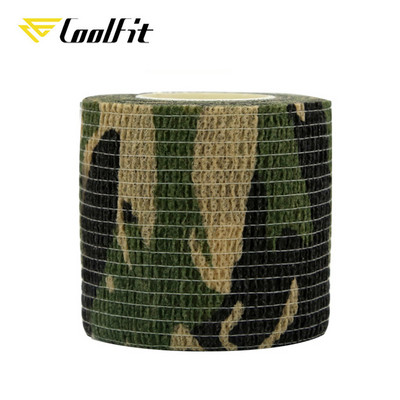 CoolFit Αυτοκόλλητος επίδεσμος Flex Ελαστική Μη υφασμένη μάσκα εξωτερικού χώρου Αθλητικά μπρατσάκια αστραγάλου Προστασία Ταινία μάσκας δακτύλων Camo