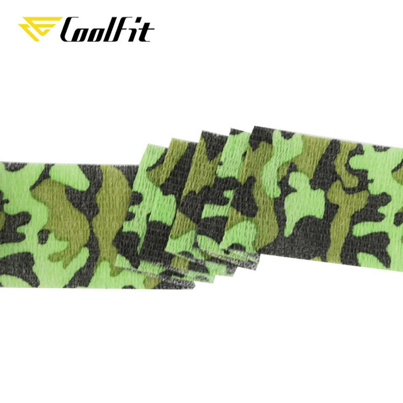 CoolFit Αυτοκόλλητος επίδεσμος Flex Ελαστική Μη υφασμένη μάσκα εξωτερικού χώρου Αθλητικά μπρατσάκια αστραγάλου Προστασία Ταινία μάσκας δακτύλων Camo
