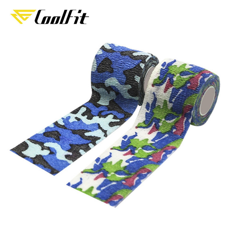 CoolFit Αυτοκόλλητος επίδεσμος Flex Ελαστική Μη υφασμένη μάσκα εξωτερικού χώρου Αθλητικά μπρατσάκια αστραγάλου Προστασία Ταινία μάσκας δακτύλων Camo