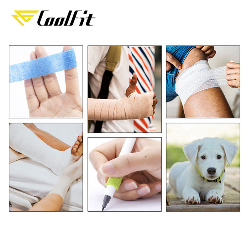 CoolFit Αυτοκόλλητος επίδεσμος Flex Ελαστική Μη υφασμένη μάσκα εξωτερικού χώρου Αθλητικά μπρατσάκια αστραγάλου Προστασία Ταινία μάσκας δακτύλων Camo