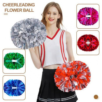 Ανθεκτικό στο ξεθώριασμα Flower Ball Φωτεινό χρώμα Flower Ball Cheerleading Flower Ball με λαβή Δικέφαλο Pom για παιδιά για ομάδα