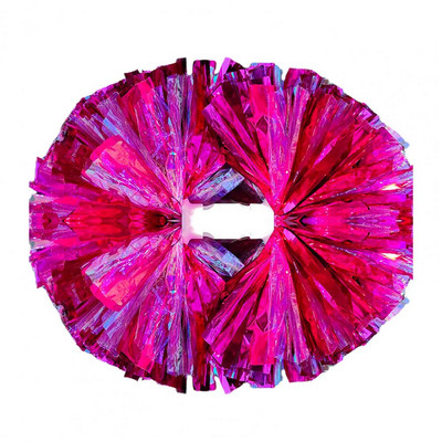 Izbalēšanas izturīga ziedu bumba, spilgtas krāsas ziedu bumba Karsējmeiteņu ziedu bumba ar rokturi, divgalvu bumbulis bērniem komandai