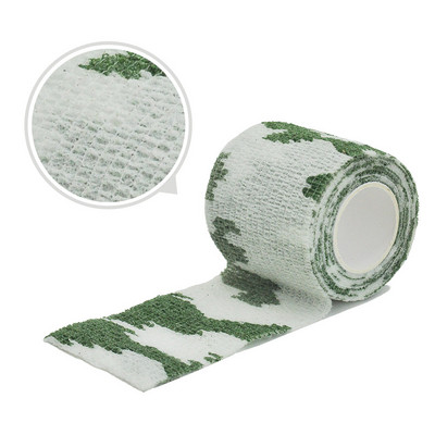 4.8M Jacht Vermomming Elastoplast Camouflage Elastische Wikkelband Zelfklevende Sportbeschermer Enkel Knie Vingerarm Verband