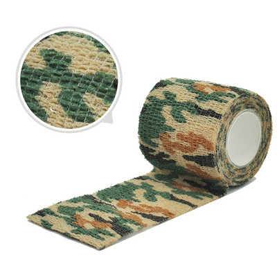 4.8M Jacht Vermomming Elastoplast Camouflage Elastische Wikkelband Zelfklevende Sportbeschermer Enkel Knie Vingerarm Verband