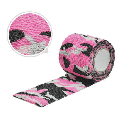 4.8M Jacht Vermomming Elastoplast Camouflage Elastische Wikkelband Zelfklevende Sportbeschermer Enkel Knie Vingerarm Verband