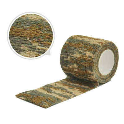 4.8M Jacht Vermomming Elastoplast Camouflage Elastische Wikkelband Zelfklevende Sportbeschermer Enkel Knie Vingerarm Verband