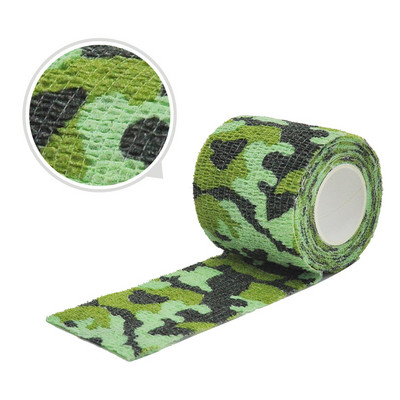 4.8M Jacht Vermomming Elastoplast Camouflage Elastische Wikkelband Zelfklevende Sportbeschermer Enkel Knie Vingerarm Verband