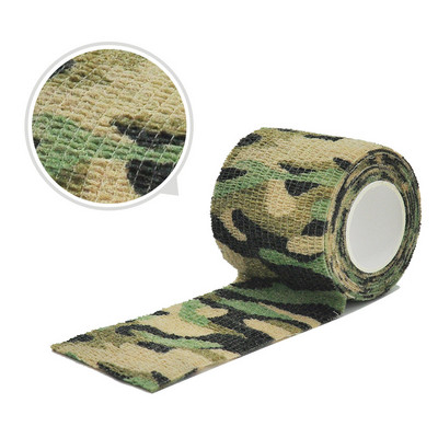 4.8M Jacht Vermomming Elastoplast Camouflage Elastische Wikkelband Zelfklevende Sportbeschermer Enkel Knie Vingerarm Verband