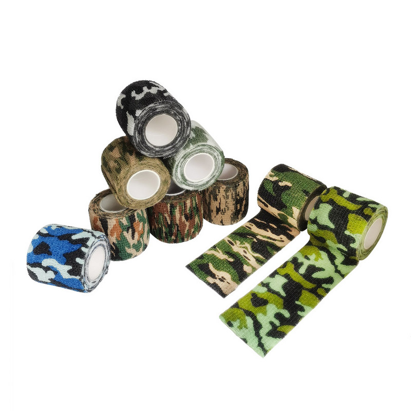 4.8M Jacht Vermomming Elastoplast Camouflage Elastische Wikkelband Zelfklevende Sportbeschermer Enkel Knie Vingerarm Verband