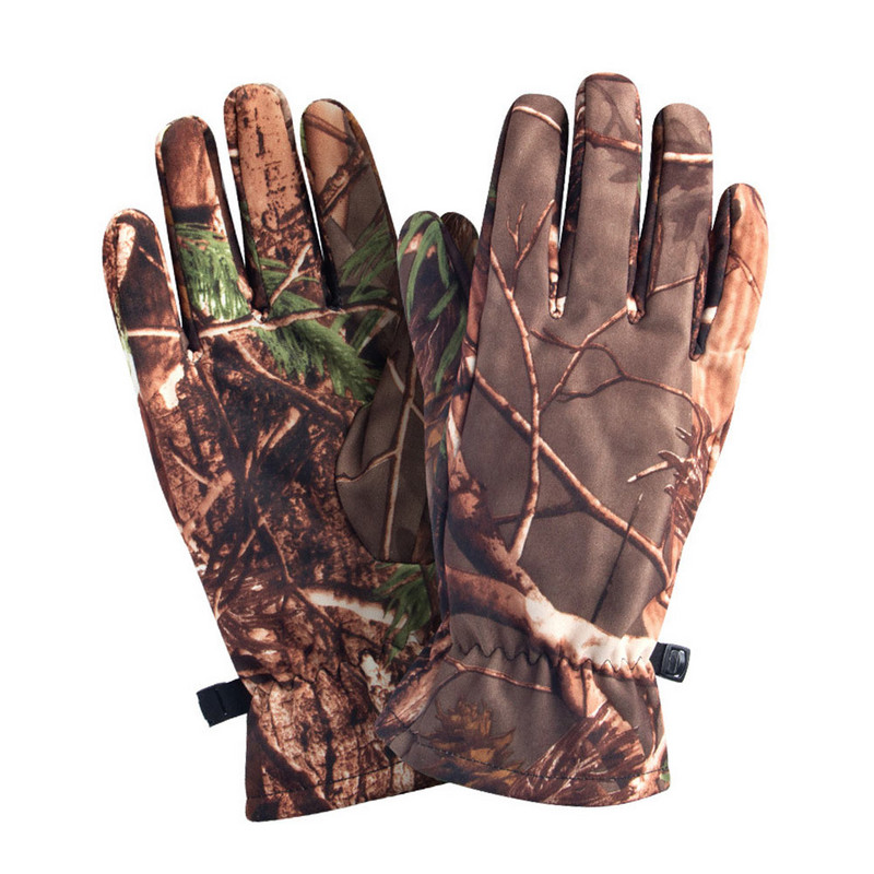 Glove Hunting Camo Ανδρικό Καμουφλάζ Νέων για Μαλλί Ελαφρύ Σκοποβολή Αγόρια Τοξοβολία Εξωτερικού Εξοπλισμού Full Finger
