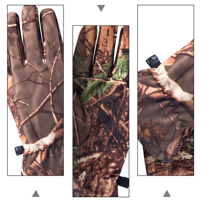 Glove Hunting Camo Ανδρικό Καμουφλάζ Νέων για Μαλλί Ελαφρύ Σκοποβολή Αγόρια Τοξοβολία Εξωτερικού Εξοπλισμού Full Finger