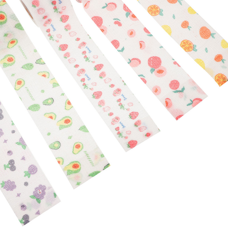 5 ρολά από ελαστικές ταινίες πληγών Χρωματιστές ταινίες πληγών κινουμένων σχεδίων Ταινία τραυμάτων τυλίγει αθλητικές ταινίες πληγών Επίδεσμοι