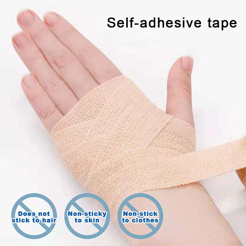 1 ritininis medicininis elastinis tvarstis Lipnus tvarstis pirštams, riešų patempimams, kelių dydžių slaugos skubios pagalbos tvarstis