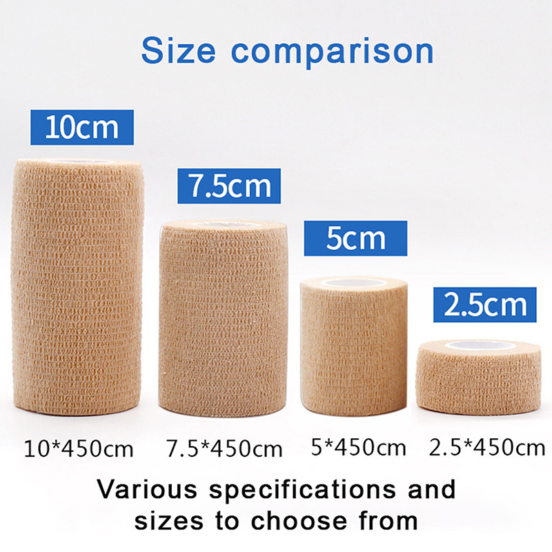 1 ritininis medicininis elastinis tvarstis Lipnus tvarstis pirštams, riešų patempimams, kelių dydžių slaugos skubios pagalbos tvarstis