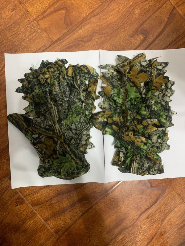 Jahi Ghillie kindad kamuflaaž ülikond kindad 3D Bionic Leafy kamuflaaž peakatted džungli metsloomade pildistamiseks Türgi Camo