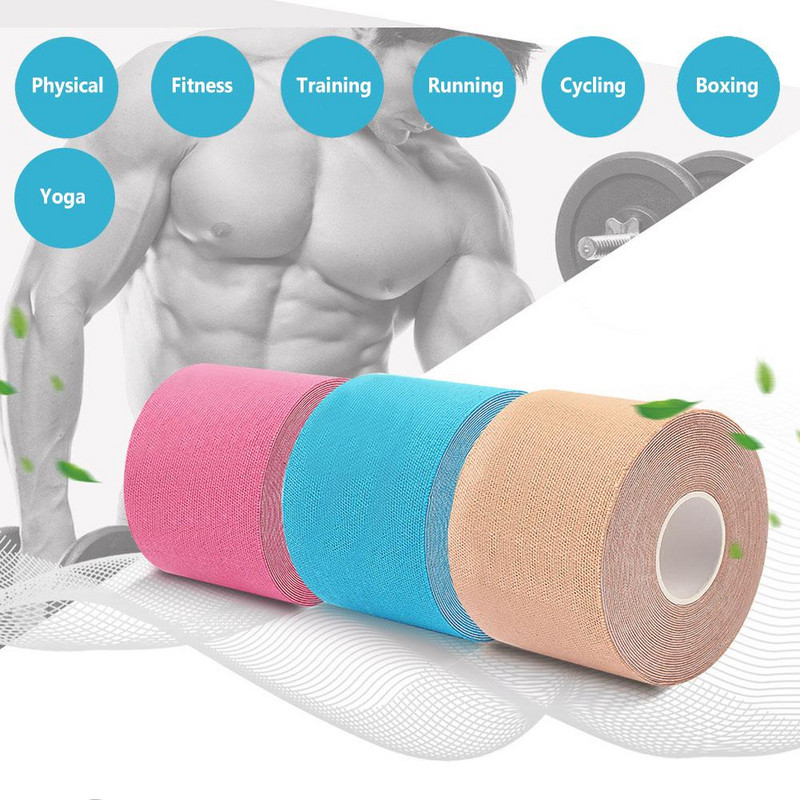 Veekindel 5 cm kinesioloogiline teip Sport taastav rihmaga lihasvalu leevendav sideme kaitsevarustus