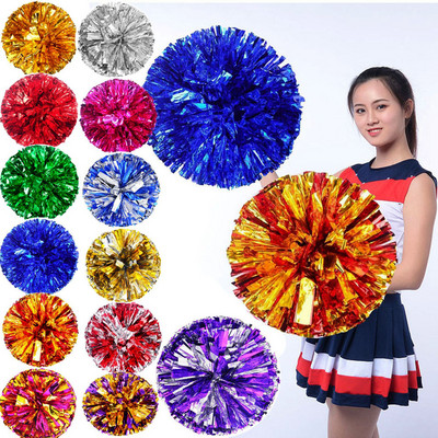 Double Hole Handle Game Pompoms Cheerleading Cheering Ball Sports Match Vocal Dance Party Concert Decorator Props Club Supplies