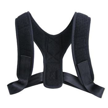 1XUnisex регулируема опора за гръб Невидим коректор на стойката на раменете Колан за корекция на здравето на гръбначния стълб Домашен офис Спорт