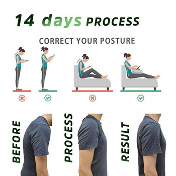 8-образен колан за корекция на стойката за деца, възрастни, регулируема опора за горната част на гърба, опора за врата, гърба, раменете, гръбначния стълб Правилна стойка